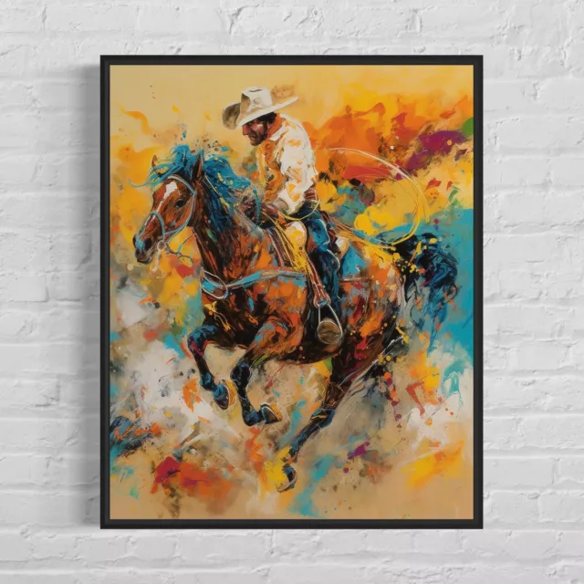 Rodeo Colorful Abstract Photo Art Print Poster Wall Art Painting NO ...