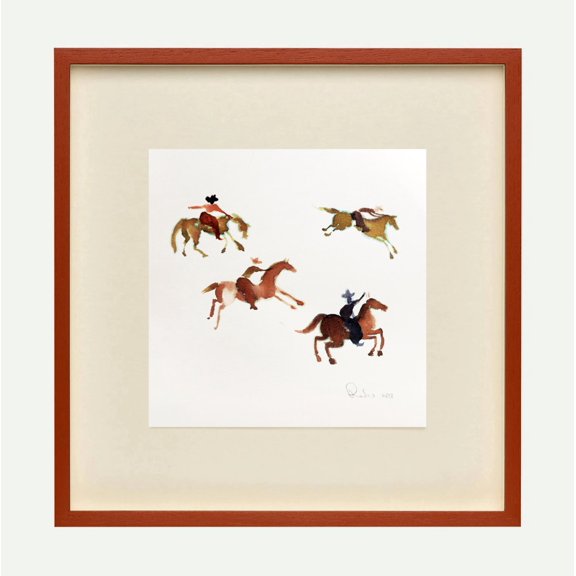 Rodeo Cowboys Western Poster Vintage Cowboy Rodeo Wall Art Decor 8x12 UNFRAMED