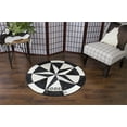 thumbnail image 1 of Rodeo Cowhide Rugs Black & White Texas Star Cowhide Patchwork Rug, 1 of 2