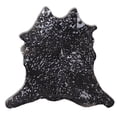 thumbnail image 1 of Rodeo Cowhide Rugs Silver & Black Acid Wash Calfskin, 1 of 2