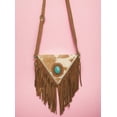 thumbnail image 1 of Rodeo Cowhide Rugs Triangle Cowhide Purse with Fringe, 1 of 2