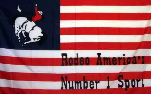 Rodeo Flag 3x5ft Rodeo American's Number 1 Sport Flag Cowboy Bull ...