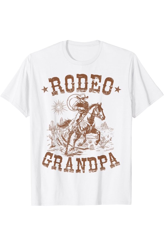 Rodeo Grandpa Western Cowboy Family Matching Father'S Day T-Shirt Unisex S-5XL Hot Trending Shirt, Vintage Birthday Gift