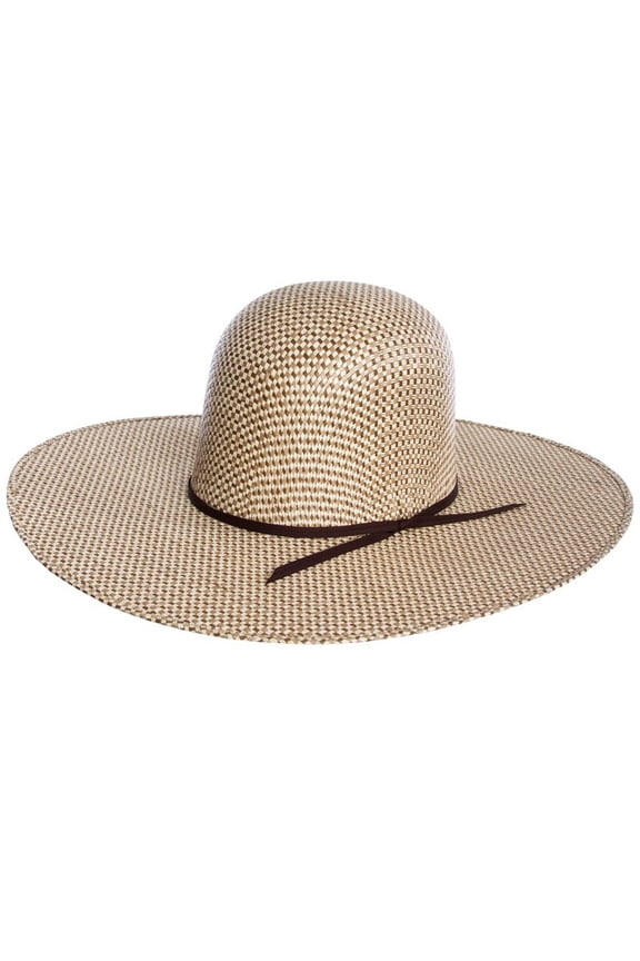 Mens RK 3 Tone Open Crown 5in Brim 7 Beige