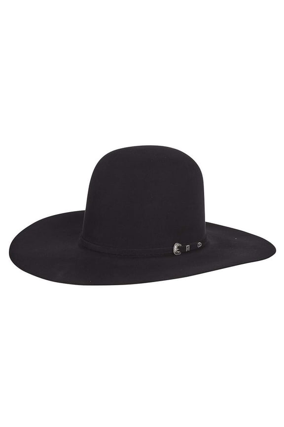 Mens RK 30X  4 1/2` Brim Open Crown 63/4 Black