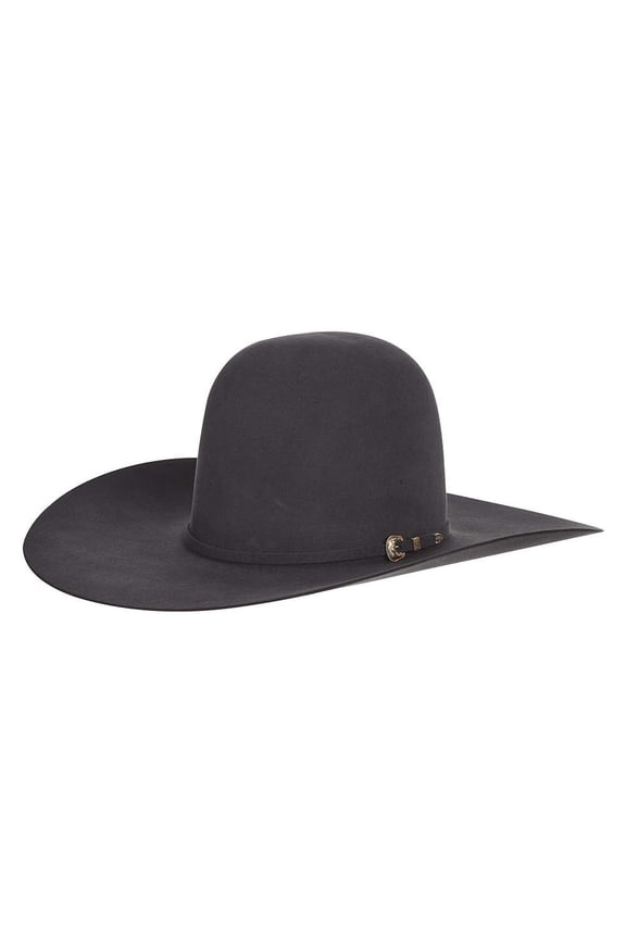 Mens RK  60X Self Band 4 1/2` Brim Open Felt 7 Charcoal