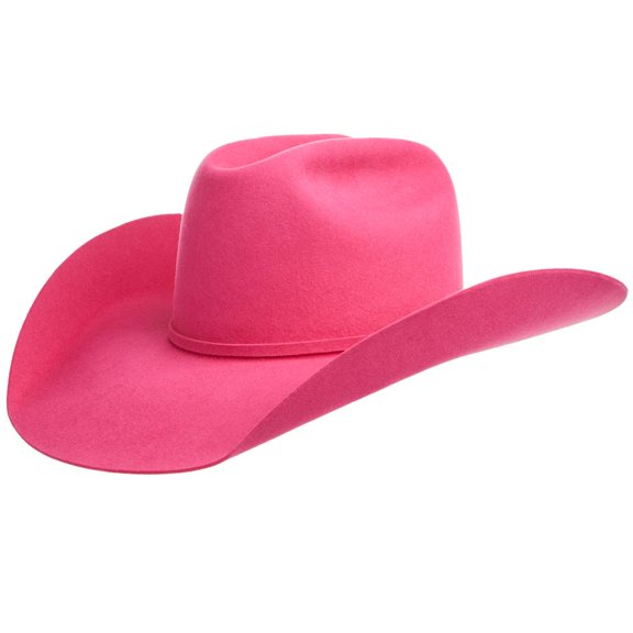 Rodeo King Mens RK 7X Bright  4 1/2in Brim OC Felt 73/8 Pink