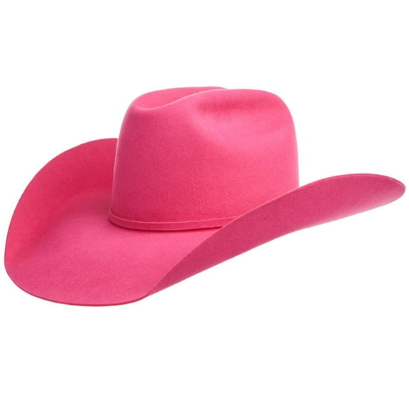 Rodeo King Mens RK 7X Bright 4 1/2in Brim OC Felt 75/8 Pink