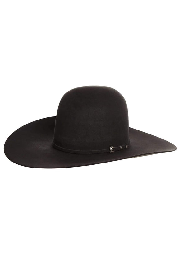 Mens RK  7X Self Band 5in Brim Open Felt 71/8 Charcoal