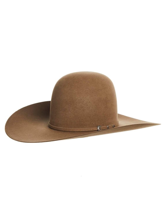 Mens RK 7X Self Band 5` Brim Open Felt 73/4 Pecan