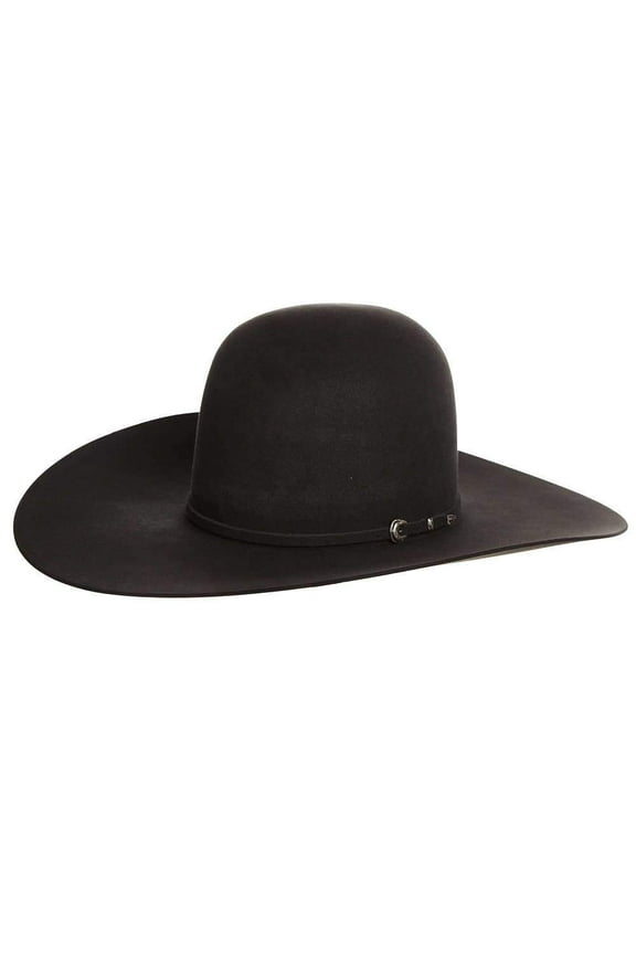 Mens RK  7X Self Band 5` Brim Open Felt 77/8 Charcoal