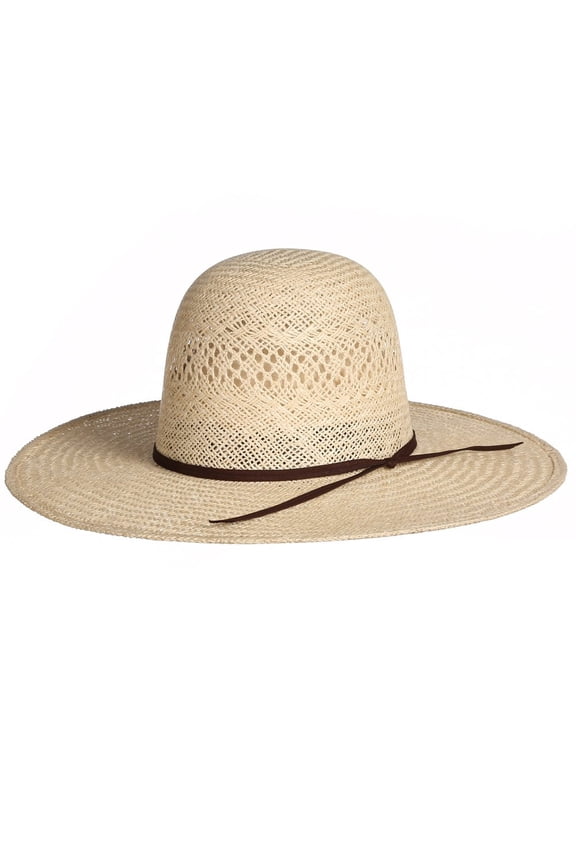 Mens RK Jute 4 1/2` Brim Leather Sweat 77/8 Natural