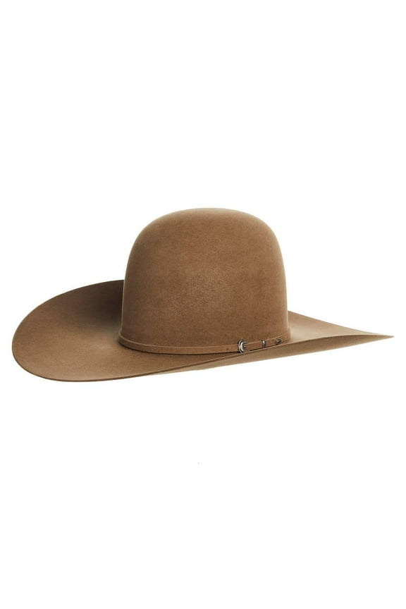 Mens RK316 RK  7X Self Band 5` Brim Open Felt 67/8 Pecan