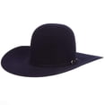 thumbnail image 1 of Rodeo King Mens RK 10X 4 1/2in Brim Self Band Open Crown Felt Cowboy Hat 73/8 Sapphire, 1 of 2
