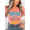 thumbnail image 1 of Rodeo Nights Neon Lights Graphic T Shirts, 1 of 11