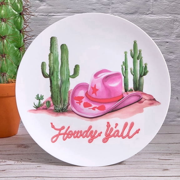 Rodeo Ready 12" Round Serving Plate in Melamine