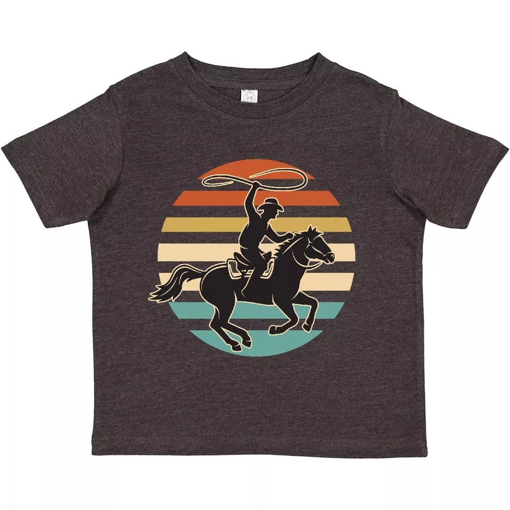 Rodeo Team Roping Cowboy Toddler T-Shirt Competition Horse West Child ...