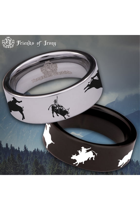 Rodeo Tungsten Carbide Ring