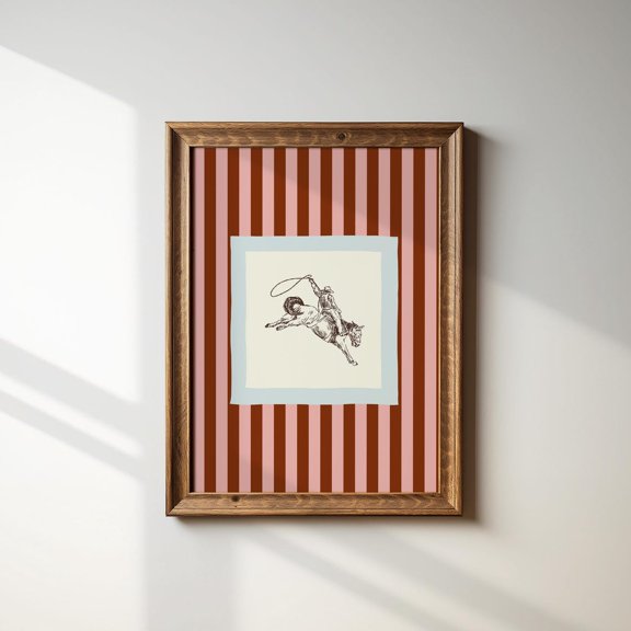 Rodeo Western Wall Art Cowboy Ranch Decor Living Room Bedroom Office