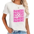 thumbnail image 1 of Rodeo White Howdy Western Retro Cowboy Hat Southern Cowgirl T-Shirt, 1 of 5