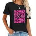 thumbnail image 1 of Rodeo White Howdy Western Retro Cowboy Hat Southern Cowgirl T-Shirt, 1 of 5