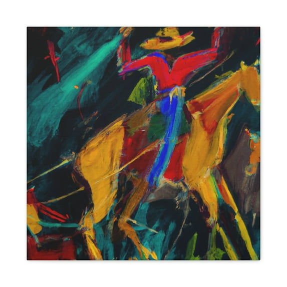 Rodeo in Roundup Time - Canvas