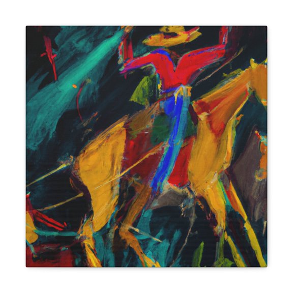Rodeo in Roundup Time - Canvas