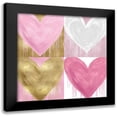 thumbnail image 1 of Rodgers, Lindsay 12x12 Black Modern Framed Museum Art Print Titled - Big Hearted Quartet II, 1 of 5