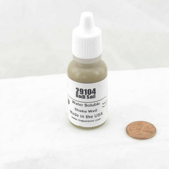 Rodi Soil Acrylic Reaper Master Series Hobby Paint .5oz Dropper Bottle Reaper Miniatures