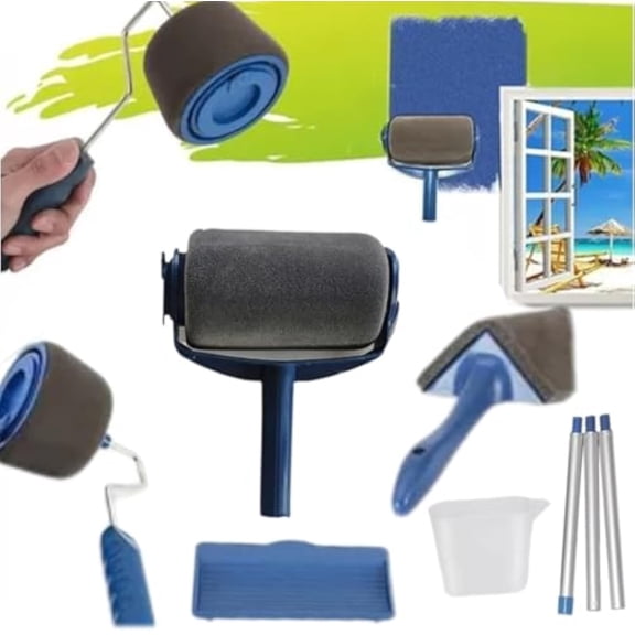 Rodillo Inteligente para Pintar, Rodillo para Pintar Paredes Inteligente, Rodillo De Pintura Inteligente, Rodillo Con Sistema Inteligente, Smart Paint Roller, Comfortable Grip (1Set)