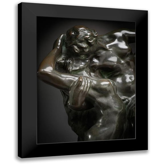 Rodin, Auguste 11x14 Black Modern Framed Museum Art Print Titled - Eternal Spring, ca. 1881-1884