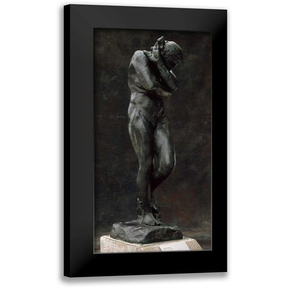 Rodin, Auguste 11x18 Black Modern Framed Museum Art Print Titled - Eve, ca. 1881