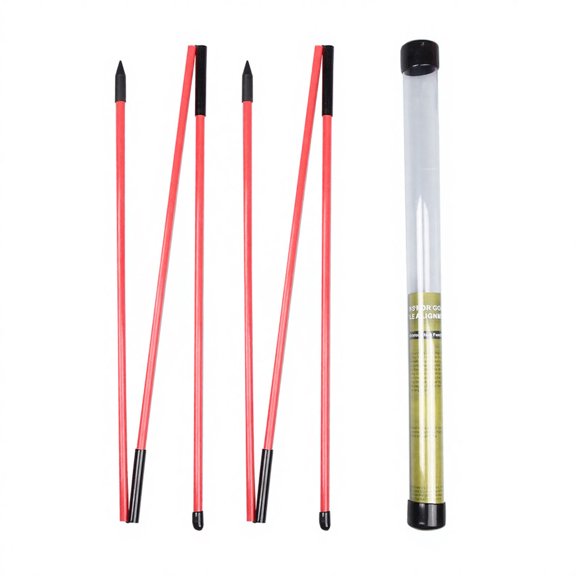 Rodiuiu Collapsible Golf Alignment Stick, Telescopic Golf Swing Direction Indicator Rod, Golf Practice Training Aid for Aiming, Putting, Swing