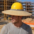 thumbnail image 1 of Rodiuiu Hard Hat Visor, Full Brim Breathable Woven Shade Hat Brim Replacement, Universal Fit Straw Sun Visor for Most Standard Hard Hats, 1 of 1