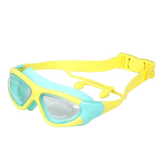 Rodiuiu Kids Swim Goggles with Earplugs Waterproof No Leakage Anti-Fog UV Protection Clear Lens Boys Girls Swimming Goggles