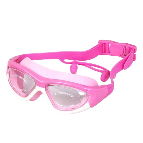 Rodiuiu Kids Swim Goggles with Earplugs Waterproof No Leakage Anti-Fog UV Protection Clear Lens Boys Girls Swimming Goggles