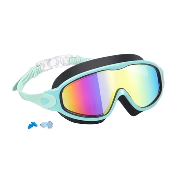 Rodiuiu Kids Swim Goggles with Nose Clip And Earplug Anti-Fog UV Protection Pool Glasses Anti Shattered Lens for Boys Girls