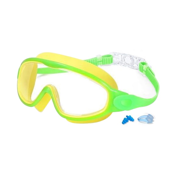 Rodiuiu Kids Swim Goggles with Nose Clip And Earplug Anti-Fog UV Protection Pool Glasses Anti Shattered Lens for Boys Girls