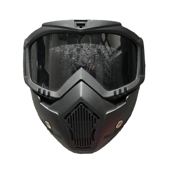 Rodiuiu Outdoor Cycling Goggles with Detachable Face Guard UV Protection Windproof Lightweight Men Women Skiing Snowboarding Motorcycle Bike Sports Glasses