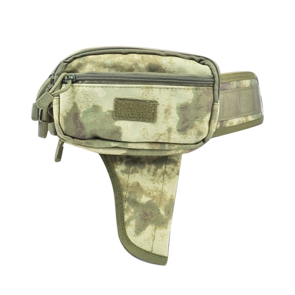 Rodiuiu Tactical Waist Bag with Adjustable Strap, Drop-Down Holster Fanny Pack, Multiple Compartments EDC Essentials Organizer Pouch
