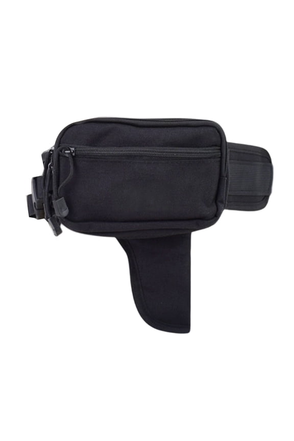 Tactical Waist Bag with Adjustable Strap, Drop-Down Holster Fanny Pack, Multiple Compartments EDC Essentials Organizer Pouch