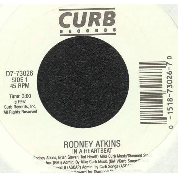 Rodney Atkins - In A Heartbeat - 7"