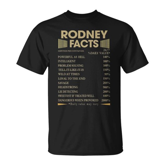 Rodney Name Rodney Facts TShirt
