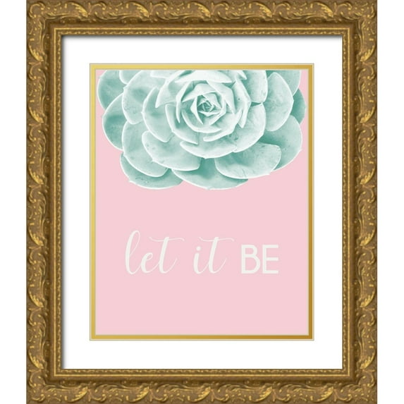 Rodriguez, Jairo 12x14 Gold Ornate Wood Framed with Double Matting Museum Art Print Titled - Inspirational Echeveria