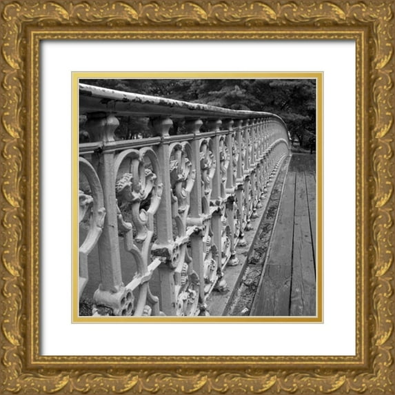 Rodriguez, Jairo 26x26 Gold Ornate Wood Framed with Double Matting Museum Art Print Titled - Walk Across I
