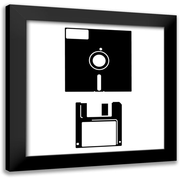 Rodriquez Jr, Enrique 12x12 Black Modern Framed Museum Art Print Titled - Computer Entertainment 2