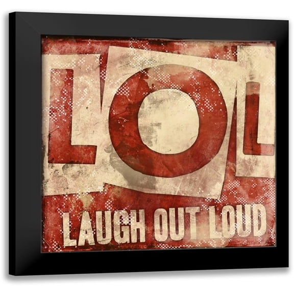 Rodriquez Jr, Enrique 12x12 Black Modern Framed Museum Art Print Titled - LOL