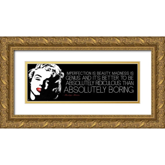 Rodriquez Jr, Enrique 14x7 Gold Ornate Wood Framed with Double Matting Museum Art Print Titled - Monroe B