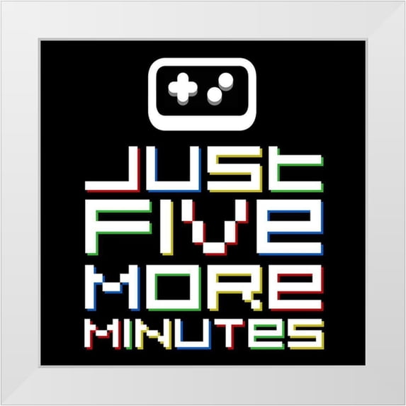 Rodriquez Jr, Enrique 15x15 White Modern Wood Framed Museum Art Print Titled - Five More Minutes