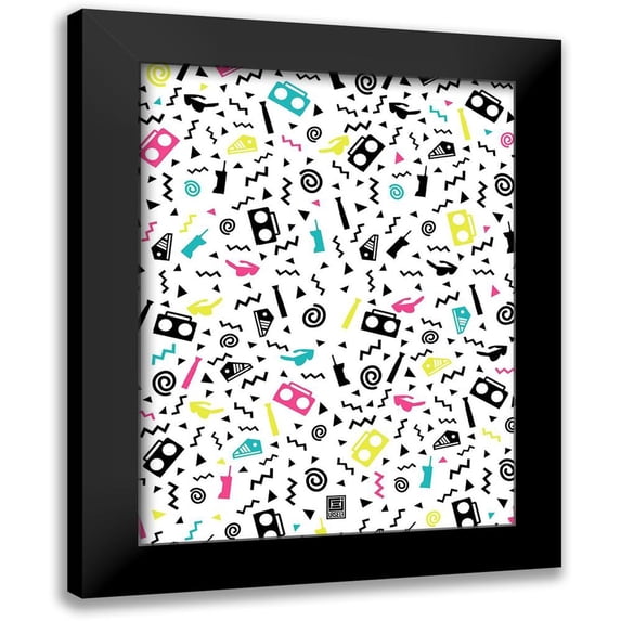 Rodriquez Jr, Enrique 15x18 Black Modern Framed Museum Art Print Titled - Nineties Party